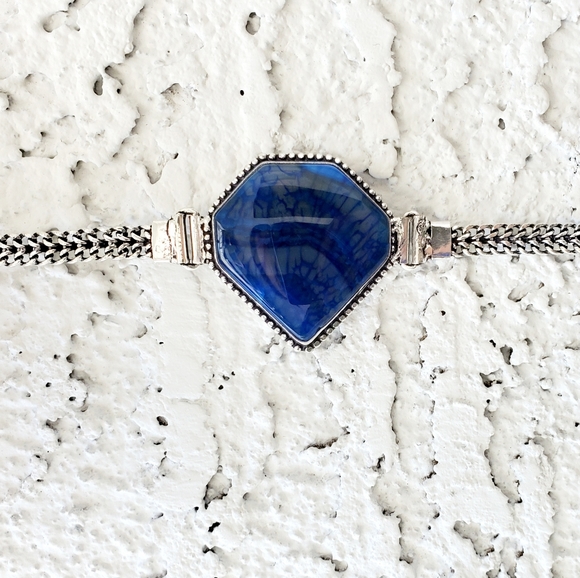 New Solar Agate 925 Silver Bracelet. - Picture 6 of 12